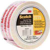 Scotch&reg; 3775 Box Sealing Tape with Message, Hot Melt Adhesive, 2 mils, 48 mm (1-22/25") x 100 m (328') Superchem Industries