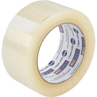 Box Sealing Tape, Acrylic Adhesive, 2 mils, 48 mm (1-22/25") x 99.97 m (328') Superchem Industries