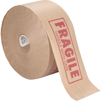 Pre-Printed Gummed Tapes, 76 mm (3") x 137 m (449.475'), Kraft Superchem Industries