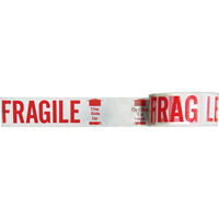 Bilingual Printed Tape – Fragile This Side Up , Red on White Superchem Industries