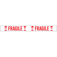 Bilingual Printed Tape – Fragile This Side Up , Red on White Superchem Industries