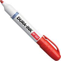 Marqueurs &agrave; essuyage &agrave; sec Dura-Ink, Rouge, Pointe Ronde Superchem Industries