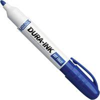 Marqueurs &agrave; essuyage &agrave; sec Dura-Ink, Bleu, Pointe Ronde Superchem Industries