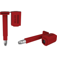 High Security Locktainer Security Seals, 3-1/4", Metal, Bolt Seal Superchem Industries