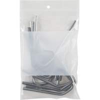 Sacs en poly avec espace inscriptible blanc, Refermable, 6" x 4", 2 mils Superchem Industries