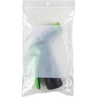 Sacs en poly avec espace inscriptible blanc, Refermable, 8" x 5", 2 mils Superchem Industries