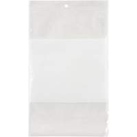 Sacs en poly avec espace inscriptible blanc, Refermable, 9" x 6", 2 mils Superchem Industries