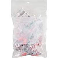 Sacs en poly avec espace inscriptible blanc, Refermable, 9" x 6", 2 mils Superchem Industries