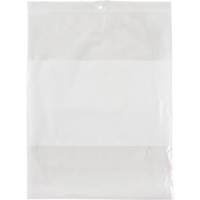 Sacs en poly avec espace inscriptible blanc, Refermable, 10" x 8", 2 mils Superchem Industries
