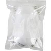 Sacs en poly avec espace inscriptible blanc, Refermable, 10" x 8", 2 mils Superchem Industries
