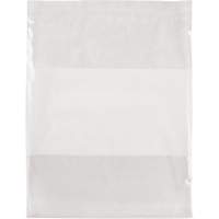 White Block Poly Bags, Reclosable, 15" x 12", 2 mils Superchem Industries