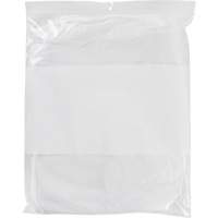 White Block Poly Bags, Reclosable, 15" x 12", 2 mils Superchem Industries
