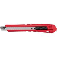 Snap-Off Knife, 9 mm, Carbide, Rubber/Polypropylene Handle Superchem Industries