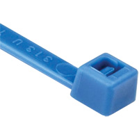 T Series Cable Ties, 8" Long, 50 lbs. Tensile Strength, Blue Superchem Industries