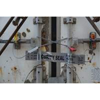 High Security Security Seal, 12", Metal, Cable Seal Superchem Industries