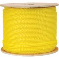 Corde jaune tress&eacute;e 1/4", Polypropyl&egrave;ne, 1300' Superchem Industries