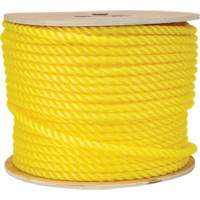 Corde jaune tress&eacute;e 1/2", Polypropyl&egrave;ne, 335' Superchem Industries