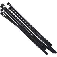 Re-Usable Cable Tie, 14" Long, 50 lbs. Tensile Strength, Black Superchem Industries