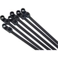 Screw-In Cable Tie, 8" Long, 50 lbs. Tensile Strength, Black Superchem Industries