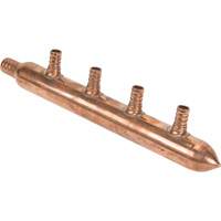 Four Branch Manifold, 3/4" Dia., Copper Superchem Industries