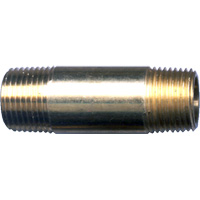 Long Pipe Nipple, Brass, 1/4", NPT x NPT Superchem Industries