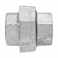Union Pipe Fitting, 1/8", Galvanized Iron, FPT Superchem Industries