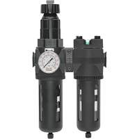 Manual Drain Filter, Regulator & Coalescing Filter with Standard Bowl Modulair 400, 1/4" NPT, 150 PSI, 9.1 fl. oz. Capacity Superchem Industries