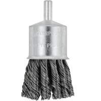 Brosse &agrave; embouts &agrave; fils nou&eacute;s torsad&eacute;s mont&eacute; sur mandrin, 1-1/8" dia. x 1/4" arbre Superchem Industries