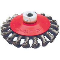 BK4520T Roue conique torsad&eacute;e &agrave; nuds, Dia. 4-1/2", Fils 0,02", Arbre 5/8"-11 Superchem Industries