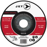 Meule POWER ABRASIVE, 4" x 1/4", Arbre 5/8", Type 27 Superchem Industries