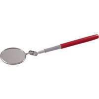 Inspection Mirror, Circular, 2-1/4" L x 2-1/4" W, Telescopic Superchem Industries