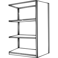 Interlok Shelving Unit, Steel, Boltless, 800 lbs. Capacity, 36" W x 76" H x 24" D Superchem Industries