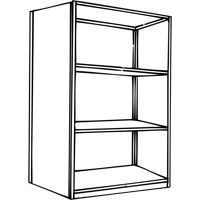 Interlok Shelving Unit, Steel, Boltless, 800 lbs. Capacity, 36" W x 76" H x 24" D Superchem Industries