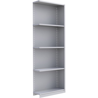 Interlok Shelving Unit, Steel, Boltless, 800 lbs. Capacity, 36" W x 100" H x 24" D Superchem Industries