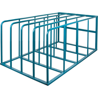 Standard Vertical Sheet Racks, 84" W x 50" D x 36-3/4" H, 4000 lbs. Capacity Superchem Industries