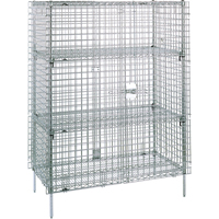 Security Carts, 5 Tiers, 38-1/2" W x 66-13/16" H x 21-1/2" D Superchem Industries