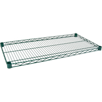 Shelf for Heavy-Duty Green Epoxy Finish Wire Shelving, 36" W x 24" D, 800 lbs. Capacity Superchem Industries