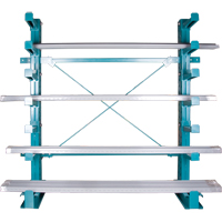 Cantilever Bar-Stock Racking - Light-Duty, Single Sided, 12" Arm, 75" H Superchem Industries