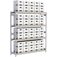 &eacute;tag&egrave;re-classeur de grande largeur, Acier, 4 Tablettes, 72" la x 18" p x 84" h Superchem Industries