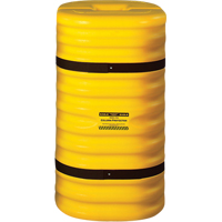 Column Protector, 12" x 12" Inside Opening, 24" L x 24" W x 42" H, Yellow Superchem Industries