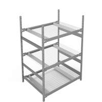 &eacute;tag&egrave;re de grande largeur, Acier, Sans boulons, Capacit&eacute; 1340 lb, 42" la x 60" h x 32" p Superchem Industries