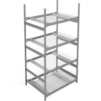 Wide Span Storage Shelving, Boltless, 1340 lbs. Capacity, 42" W x 84" H x 32" D Superchem Industries