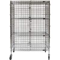 Security Cart, Chrome Plated, 48" x 69" x 24", 500 lbs. Capacity Superchem Industries