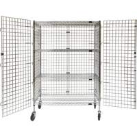 Security Cart, Chrome Plated, 48" x 69" x 24", 500 lbs. Capacity Superchem Industries