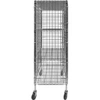 Security Cart, Chrome Plated, 48" x 69" x 24", 500 lbs. Capacity Superchem Industries