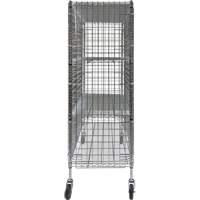 Security Cart, Chrome Plated, 60" x 69" x 24", 500 lbs. Capacity Superchem Industries