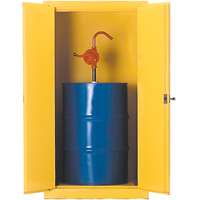 Drum Safety Cabinets, 55 US gal. Cap., Yellow Superchem Industries