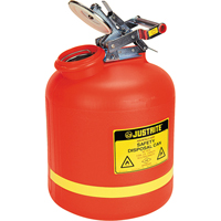 Bidons de r&eacute;cup&eacute;ration des liquides, Poly&eacute;thyl&egrave;ne, 5 gal. US, Rouge, Homologu&eacute; FM Superchem Industries