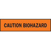 Barricade Tape, English, 3" W x 1000' L, 3.5 mils, Black on Orange Superchem Industries
