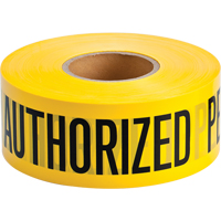 Barricade Tape, English, 3" W x 1000' L, 2 mils, Black on Yellow Superchem Industries